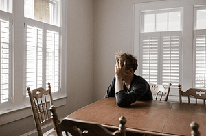 a depressed person