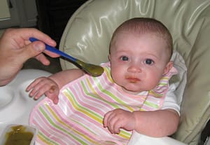 baby eating