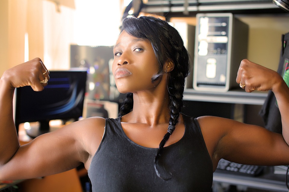 muscular woman