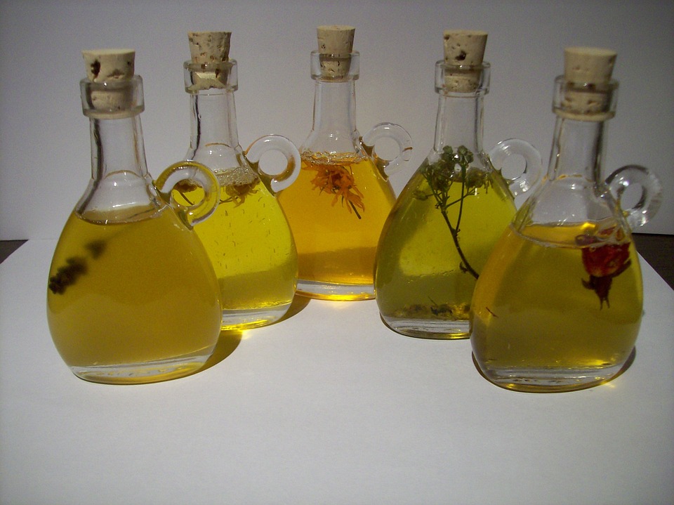 Essential oil bottles